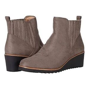 Life Stride Wedges Ankle Boots Short Booties Shoes Sz 8